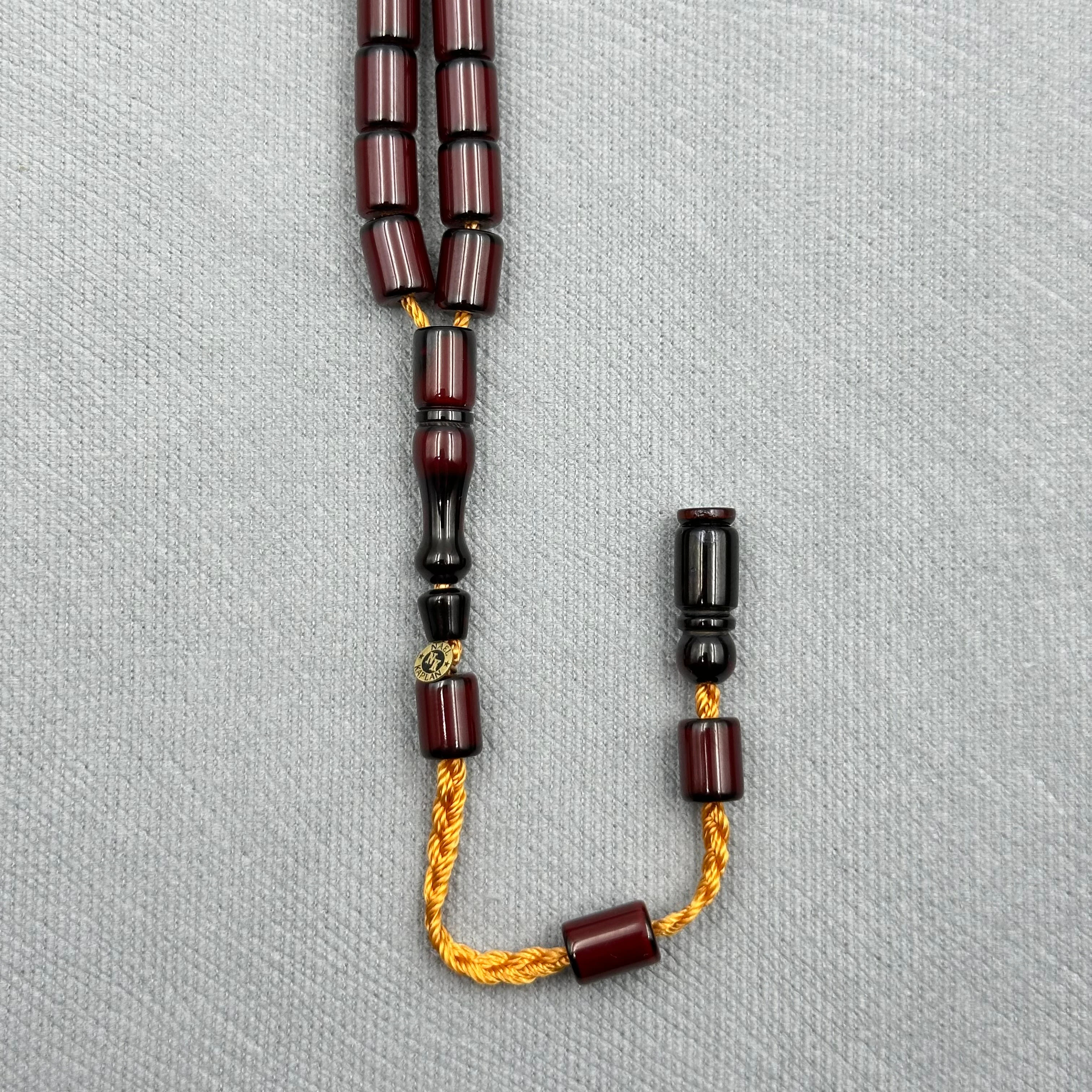 Nael KAPLAN Usta İşçilikli Bordo Katalin Kanayan Bağa Kesim Tespih